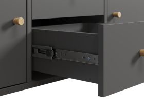 Стеллаж Кейн 2-112x149 Графитовый
