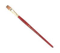 Кисть синтетика плоская Pinax "Oro Rosso 754" короткая ручка