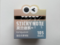 Блок с липким слоем Languo, 70*50мм, 105 листов, пастельные оттенки