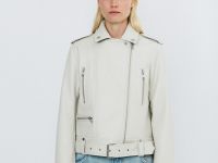 Куртка-косуха из искусственной кожи, Бежевый