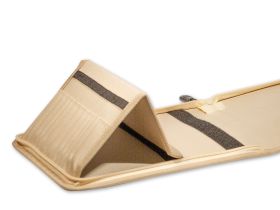 Пенал для кистей на короткой ручке Pinax, 12 отд.+карман-сетка, бежевый