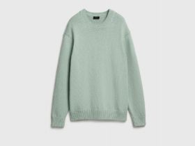 Вязаный джемпер из хлопка, Зеленый