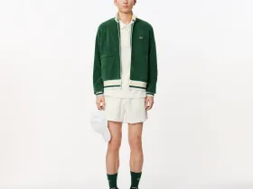 Мужское махровое поло Lacoste стандартного кроя