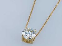 Классическая подвеска из желтого золота э0312пд11231160_white