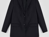 Однобортный жакет полуприлегающего силуэта