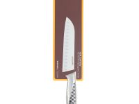 Нож кухонный Сантоку Okroshka Wasabi 17.2 см, сталь 5cr15mov, рукоять сталь