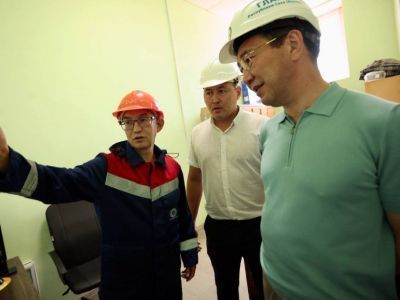 Айсен Николаев проверил первый этап реконструкции системы водоснабжения Олекминска