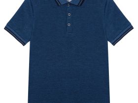 Сорочка трикотажная с воротником поло для мальчиков