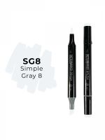 Маркер двухсторонний на спиртовой основе Sketchmarker Brush Цвет Простой серый 8