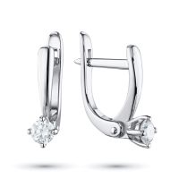Серьги из белого золота с бриллиантами э0901сг04202987