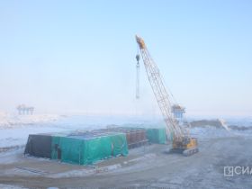 50-градусные морозы не помеха. Как идет строительство Ленского моста зимой