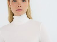 Водолазка из хлопка, Белый