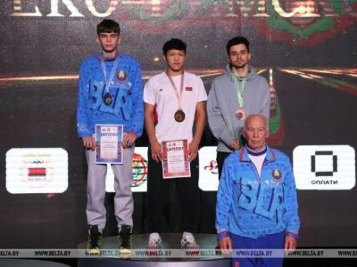 Амгинец Александр Гурьев стал трехкратным чемпионом Беларуси по греко-римской борьбе