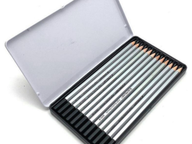 Набор чернографитных карандашей Acmeliae 12 твердостей (2H,H,F,HB,B,2B,3B,4B,5B,6B,7B,8B) в металле