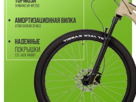 Горный велосипед Atom Bion Seven 20, год 2024, цвет Коричневый, ростовка 15