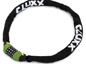 Cluxx Велозамок CLUXX Keeper 85C 5x850мм цепь с кодом (10956), цвет Зеленый-Черный