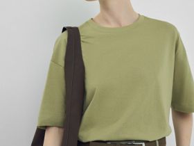 Базовая футболка оверсайз, Зеленый