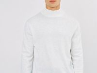 Базовый джемпер с воротником-стойкой, Серый