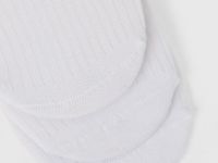 Подследники в рубчик, 3 пары, Белый