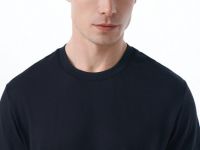 Футболка из фактурной ткани, Черный