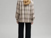 Рубашка прямого кроя в клетку