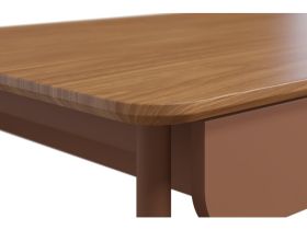 Письменный стол Дорис-2 120x60 Коричневый/Терракотовый