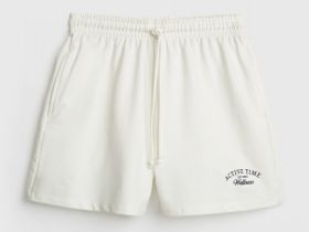 Шорты из трикотажа, Белый