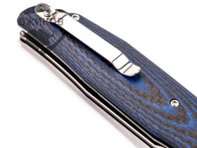 Складной нож Bestech Knives ASCOT, D2, Черно-синий карбон