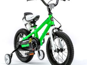 Детский велосипед Royal Baby Freestyle Steel 14, год 2022, цвет Зеленый
