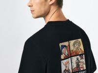 Футболка с арт-принтом, Черный