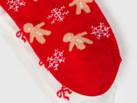 Носки с жаккардовым рисунком для девочек, 3 пары, Белый