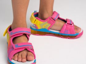 Сандалии с мигающим элементом flashlight для девочки