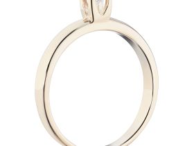 Помолвочное кольцо из красного золота с бриллиантом э0201кц06159700