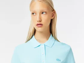 Женское поло Lacoste приталенного кроя из эластичного хлопка