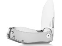 Складной нож LionSteel NANO, сталь MagnaCut, рукоять титан, серый