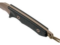 Нож с фиксированным клинком Spartan Blades Ronin Shinto, клинок пустынный, сталь CPM-S35VN, рукоять черная микарта