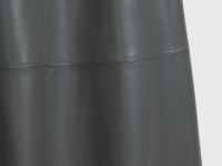 Юбка миди из искусственной кожи, Серый