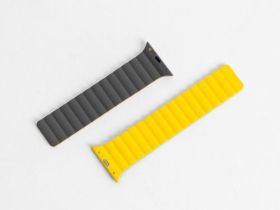Ремешок Mutural Watch Band Molan для Apple Watch 38/40/41mm (Grey/Yellow)