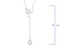 Колье из белого золота с бриллиантами э4701кл08210011