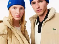Шерстяная шапка Lacoste Unisex в рубчик