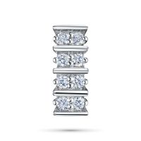 Классическая подвеска из белого золота э4712пд03210004_white