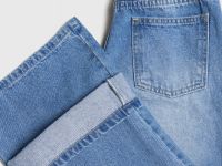 Широкие джинсы Wide leg для девочек, Синий