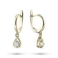 Серьги из желтого золота с бриллиантами э0301сг01132700