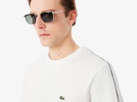 Мужская хлопковая футболка Lacoste стандартного кроя