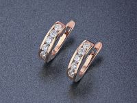 Серьги из красного золота с бриллиантами э0201сг05102300