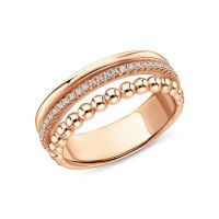 Серебряное кольцо с фианитами