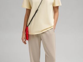 Футболка свободного кроя из джерси