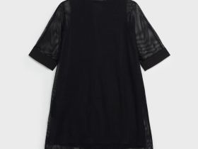 Комплект трикотажный для девочек: платье-футболка, туника