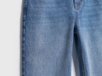 Прямые джинсы с высокой посадкой, Синий