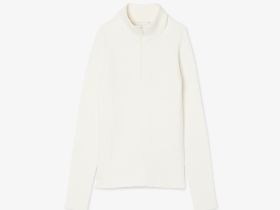 Женский свитер Lacoste с высоким воротником на молнии